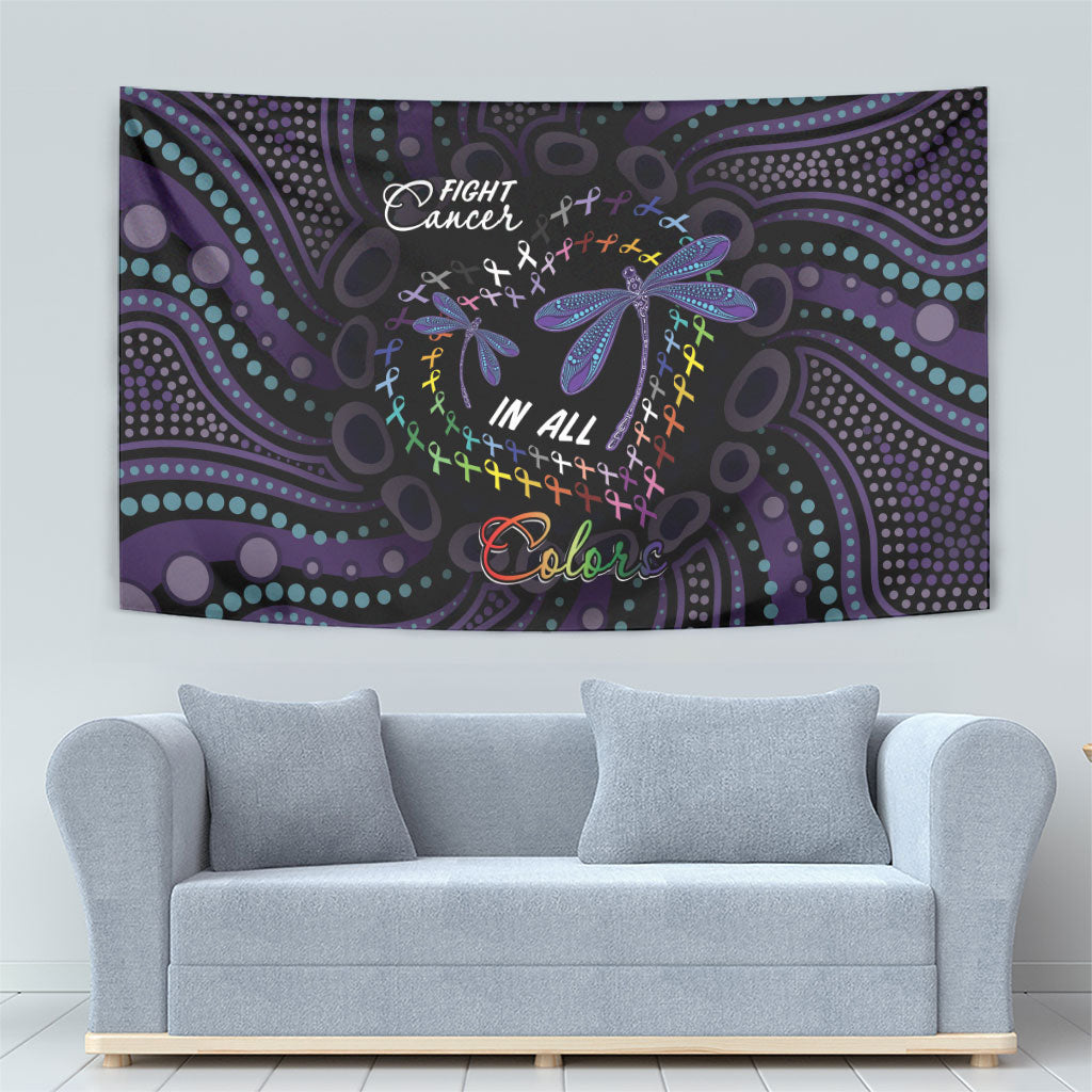 Fight Cancer In All Colors Australia Indigenous Tapestry Dragonflies Aboriginal Art