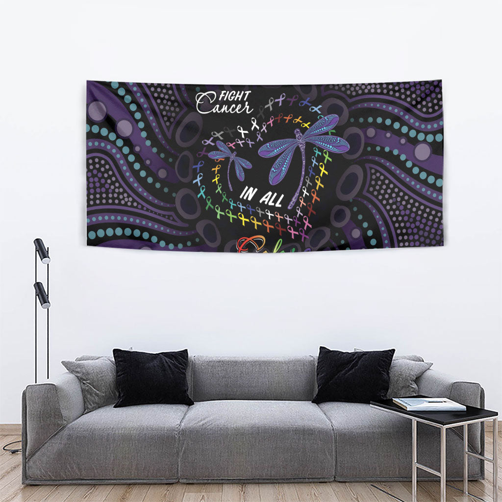 Fight Cancer In All Colors Australia Indigenous Tapestry Dragonflies Aboriginal Art