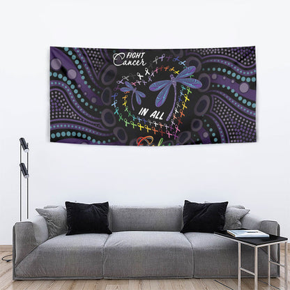 Fight Cancer In All Colors Australia Indigenous Tapestry Dragonflies Aboriginal Art