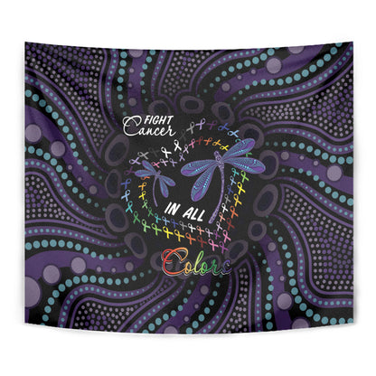 Fight Cancer In All Colors Australia Indigenous Tapestry Dragonflies Aboriginal Art