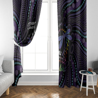 Fight Cancer In All Colors Australia Indigenous Window Curtain Dragonflies Aboriginal Art