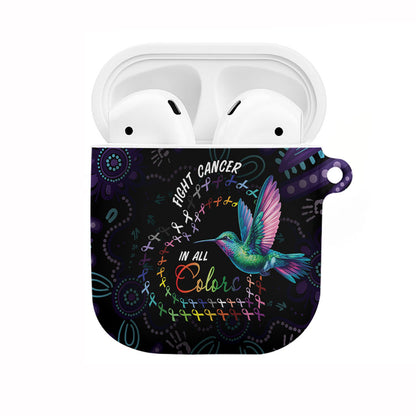 Australia Indigenous Aboriginal Arts AirPods Case Hummingbird - Fight Cancer In All Colors