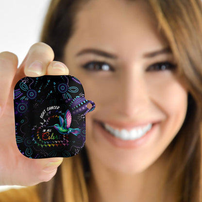 Australia Indigenous Aboriginal Arts AirPods Case Hummingbird - Fight Cancer In All Colors