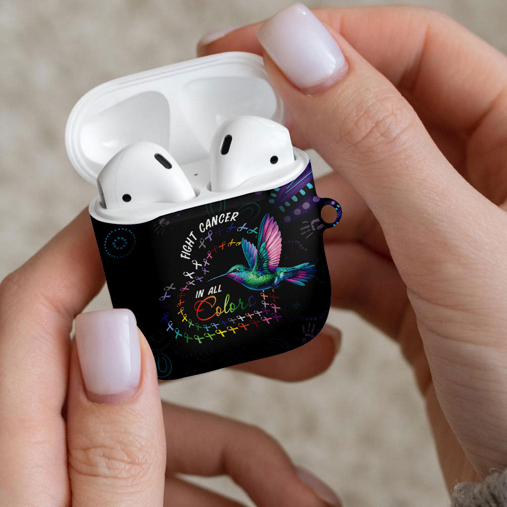Australia Indigenous Aboriginal Arts AirPods Case Hummingbird - Fight Cancer In All Colors
