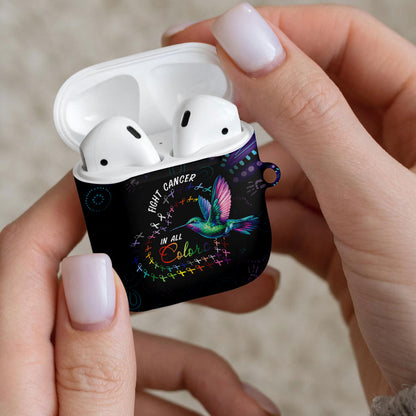 Australia Indigenous Aboriginal Arts AirPods Case Hummingbird - Fight Cancer In All Colors