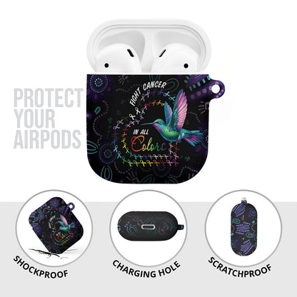 Australia Indigenous Aboriginal Arts AirPods Case Hummingbird - Fight Cancer In All Colors