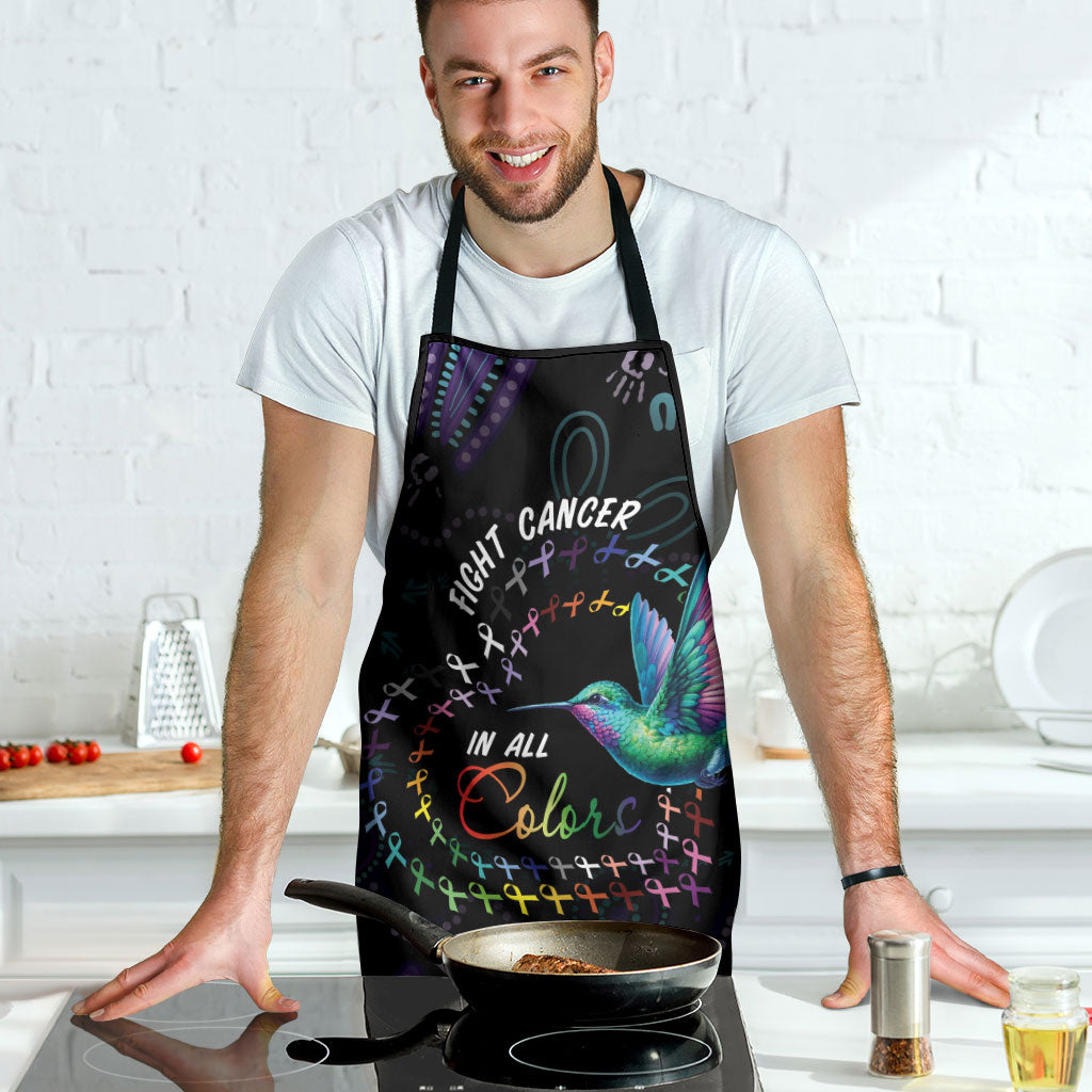 Australia Indigenous Aboriginal Arts Apron Hummingbird - Fight Cancer In All Colors