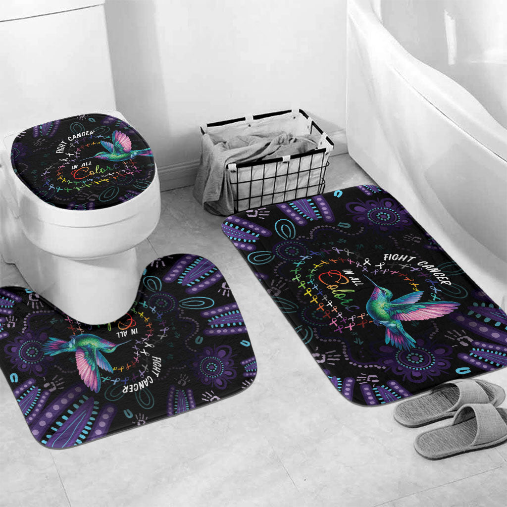 Australia Indigenous Aboriginal Arts Bathroom Set Hummingbird - Fight Cancer In All Colors