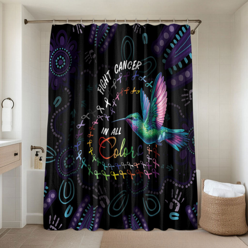 Australia Indigenous Aboriginal Arts Bathroom Set Hummingbird - Fight Cancer In All Colors