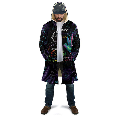 Personalized Australia Indigenous Aboriginal Arts Cloak Hummingbird - Fight Cancer In All Colors