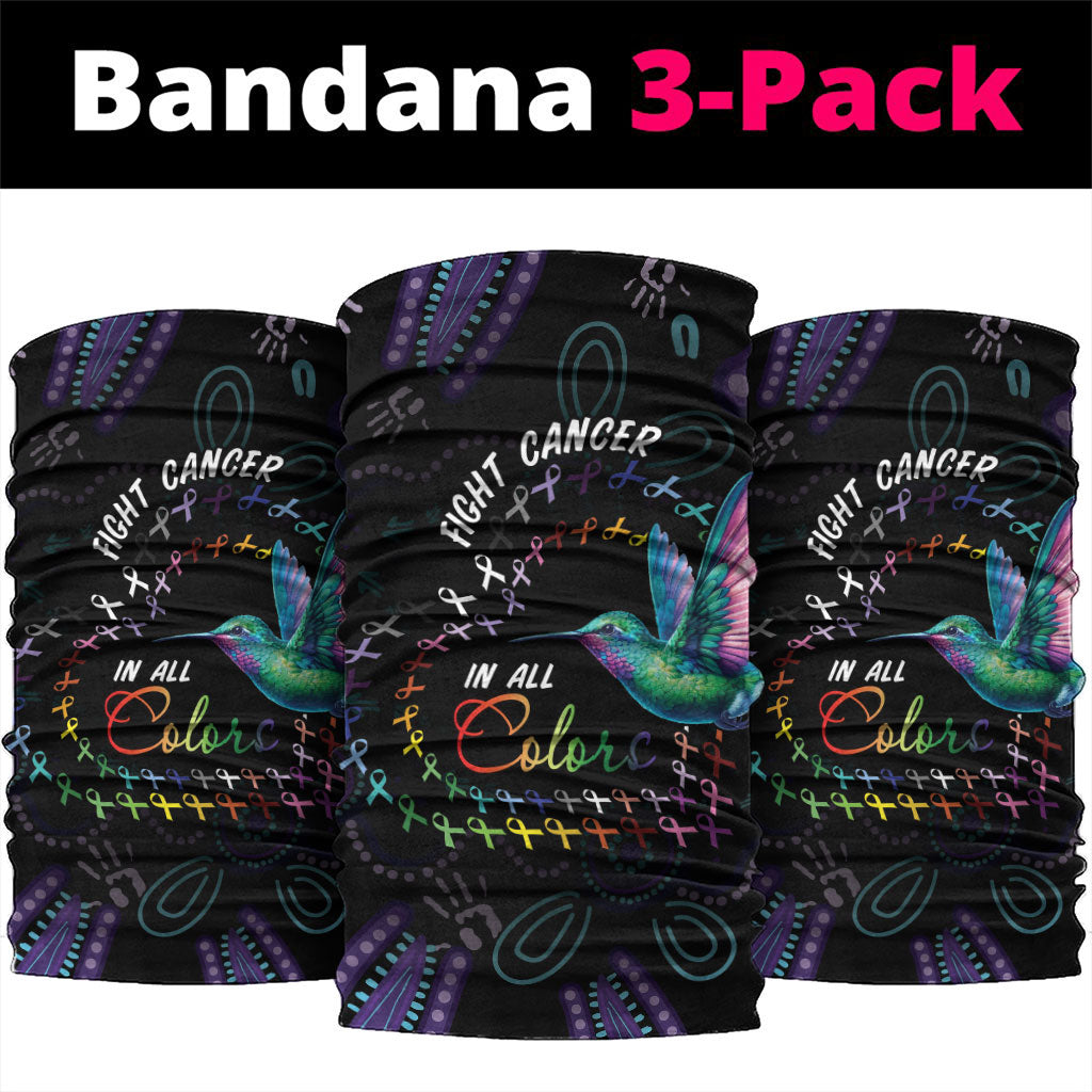 Australia Indigenous Aboriginal Arts Neck Gaiter Hummingbird - Fight Cancer In All Colors