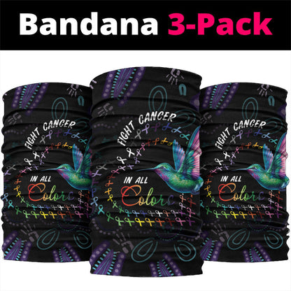 Australia Indigenous Aboriginal Arts Neck Gaiter Hummingbird - Fight Cancer In All Colors