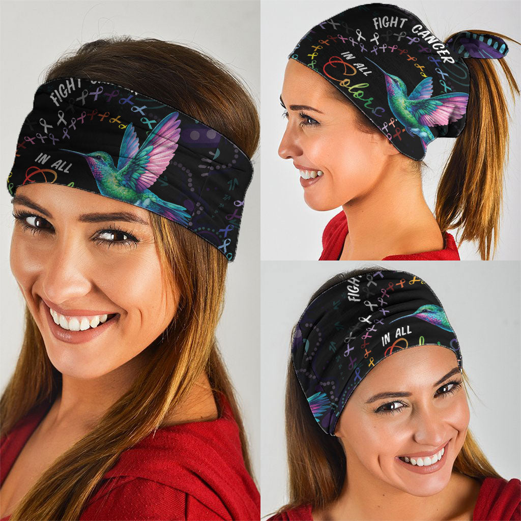 Australia Indigenous Aboriginal Arts Neck Gaiter Hummingbird - Fight Cancer In All Colors