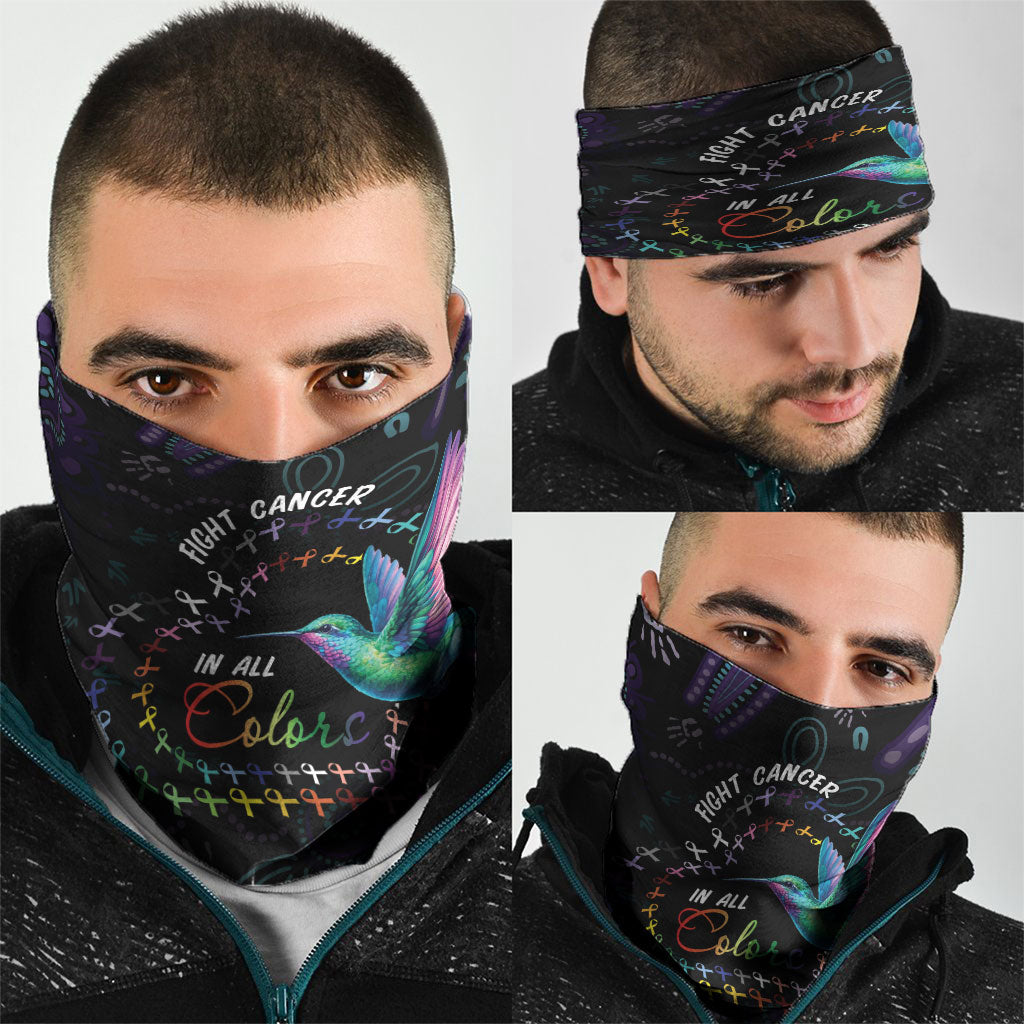 Australia Indigenous Aboriginal Arts Neck Gaiter Hummingbird - Fight Cancer In All Colors