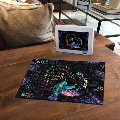 Australia Indigenous Aboriginal Arts Puzzle Hummingbird - Fight Cancer In All Colors