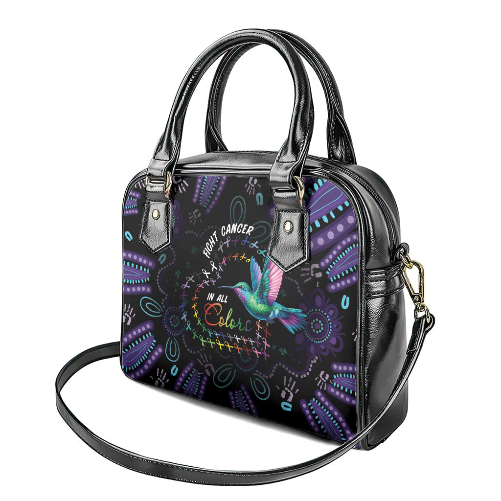 Australia Indigenous Aboriginal Arts Shoulder Handbag Hummingbird - Fight Cancer In All Colors