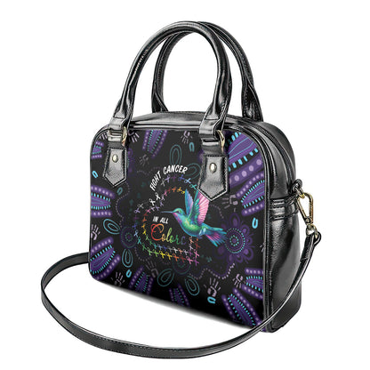 Australia Indigenous Aboriginal Arts Shoulder Handbag Hummingbird - Fight Cancer In All Colors