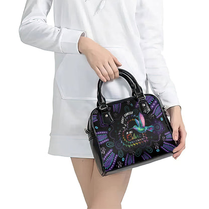 Australia Indigenous Aboriginal Arts Shoulder Handbag Hummingbird - Fight Cancer In All Colors