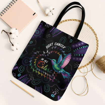 Australia Indigenous Aboriginal Arts Tote Bag Hummingbird - Fight Cancer In All Colors