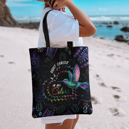 Australia Indigenous Aboriginal Arts Tote Bag Hummingbird - Fight Cancer In All Colors
