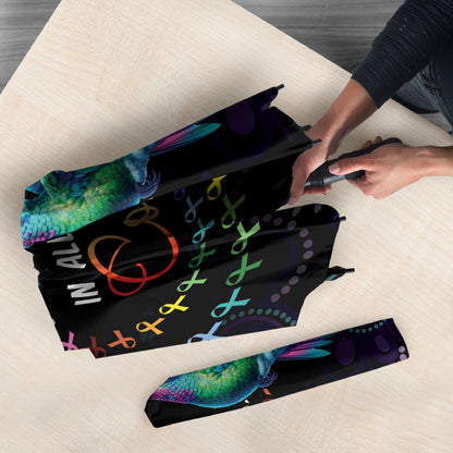 Australia Indigenous Aboriginal Arts Umbrella Hummingbird - Fight Cancer In All Colors