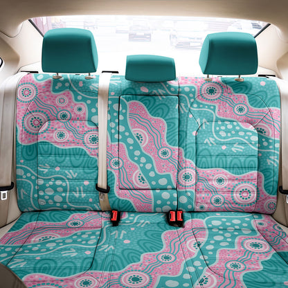 Hereditary Cancer Prevention Australia Indigenous Back Car Seat Cover Pink and Teal
