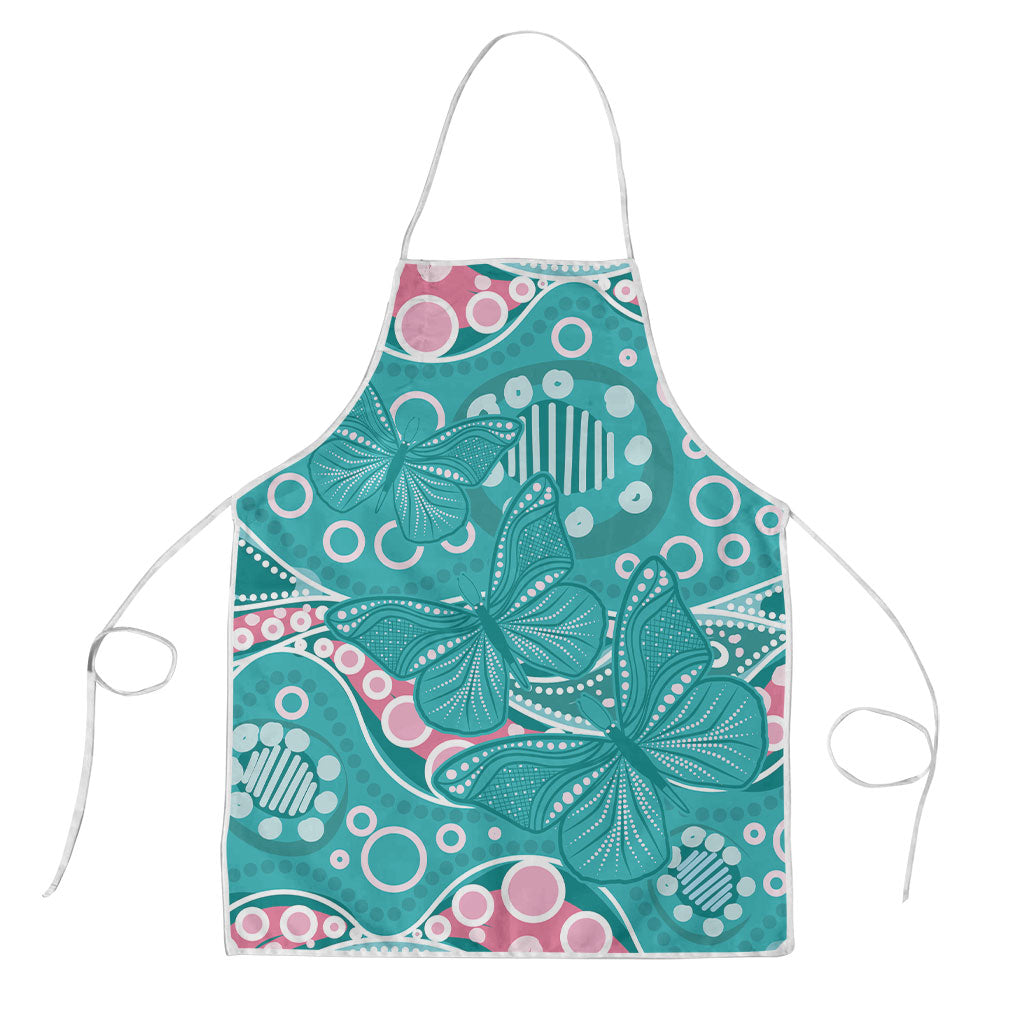 Australia Hereditary Cancer Prevention Apron Aboriginal Butterflies
