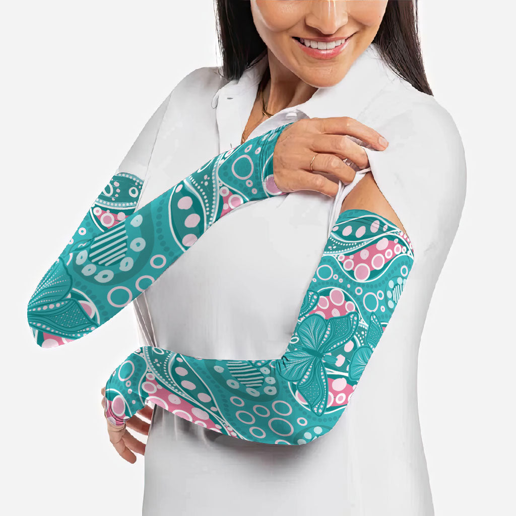 Australia Hereditary Cancer Prevention Arm Sleeves Aboriginal Butterflies