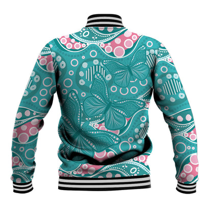 Australia Hereditary Cancer Prevention Baseball Jacket Aboriginal Butterflies