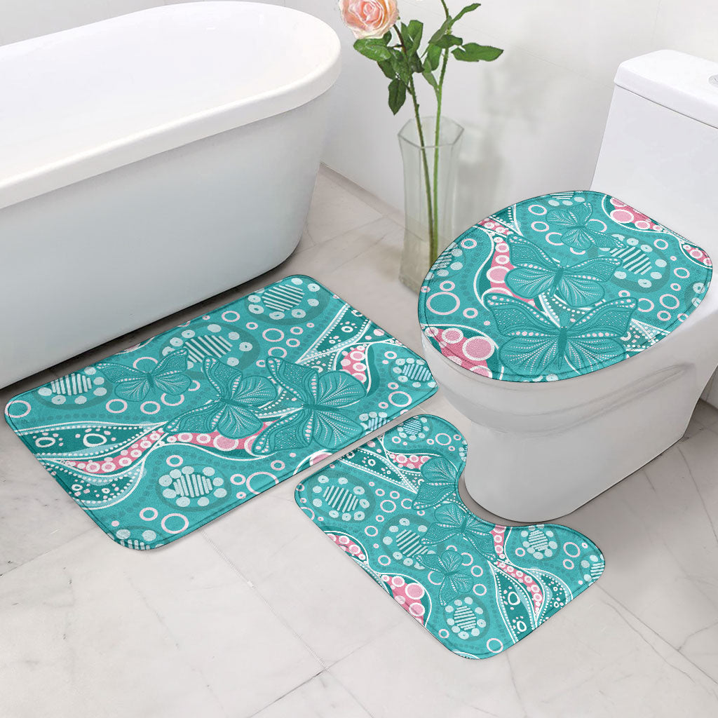 Australia Hereditary Cancer Prevention Bathroom Set Aboriginal Butterflies