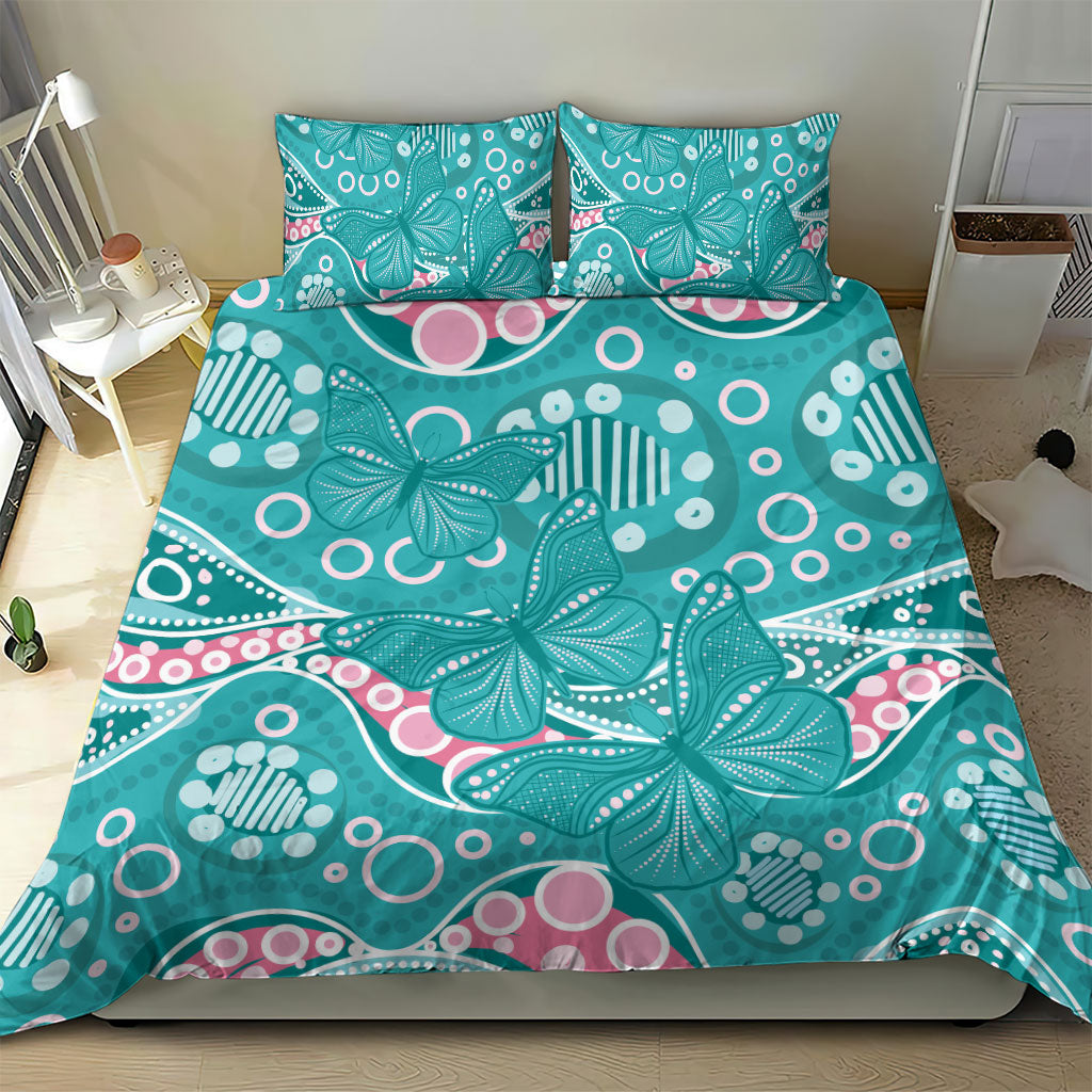 Australia Hereditary Cancer Prevention Bedding Set Aboriginal Butterflies