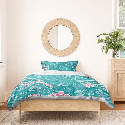 Australia Hereditary Cancer Prevention Bedding Set Aboriginal Butterflies
