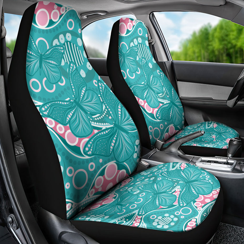 Australia Hereditary Cancer Prevention Car Seat Cover Aboriginal Butterflies