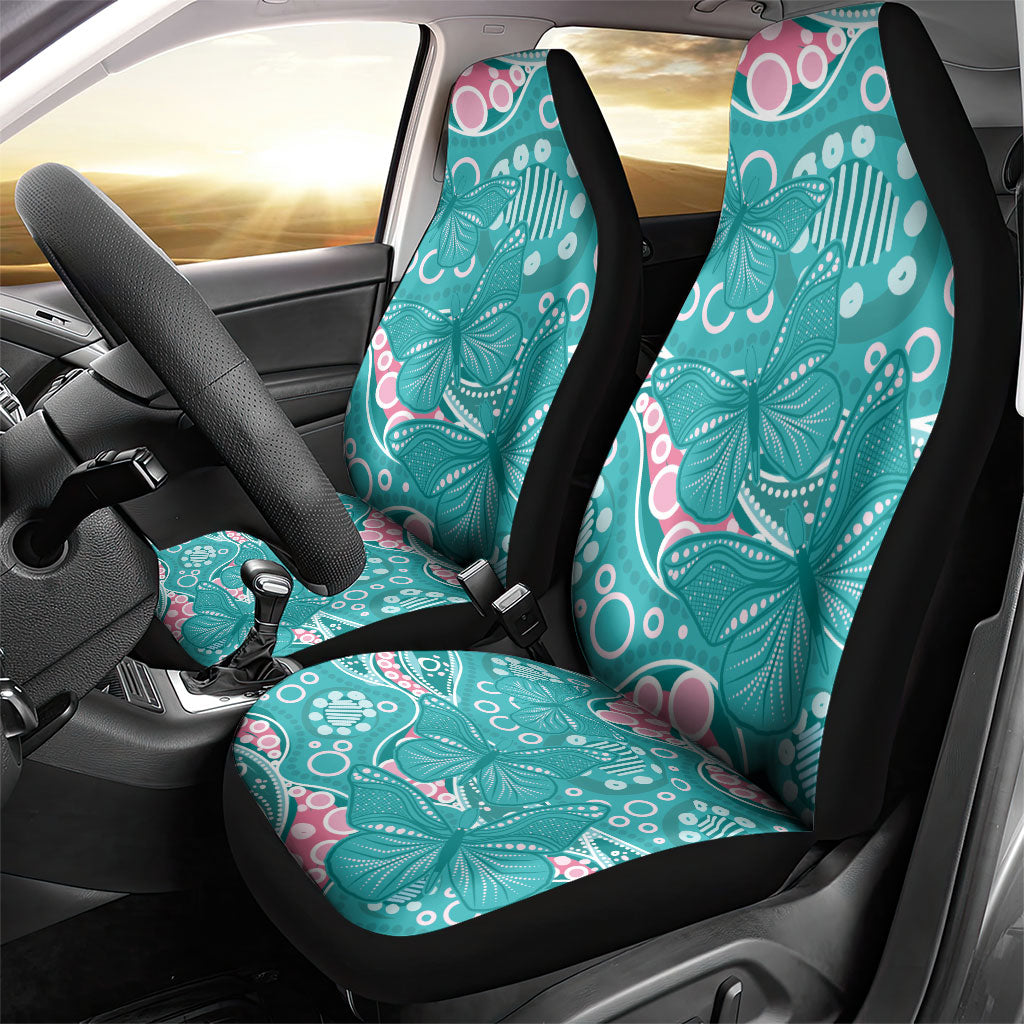 Australia Hereditary Cancer Prevention Car Seat Cover Aboriginal Butterflies