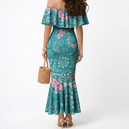 Australia Hereditary Cancer Prevention Mermaid Dress Aboriginal Butterflies