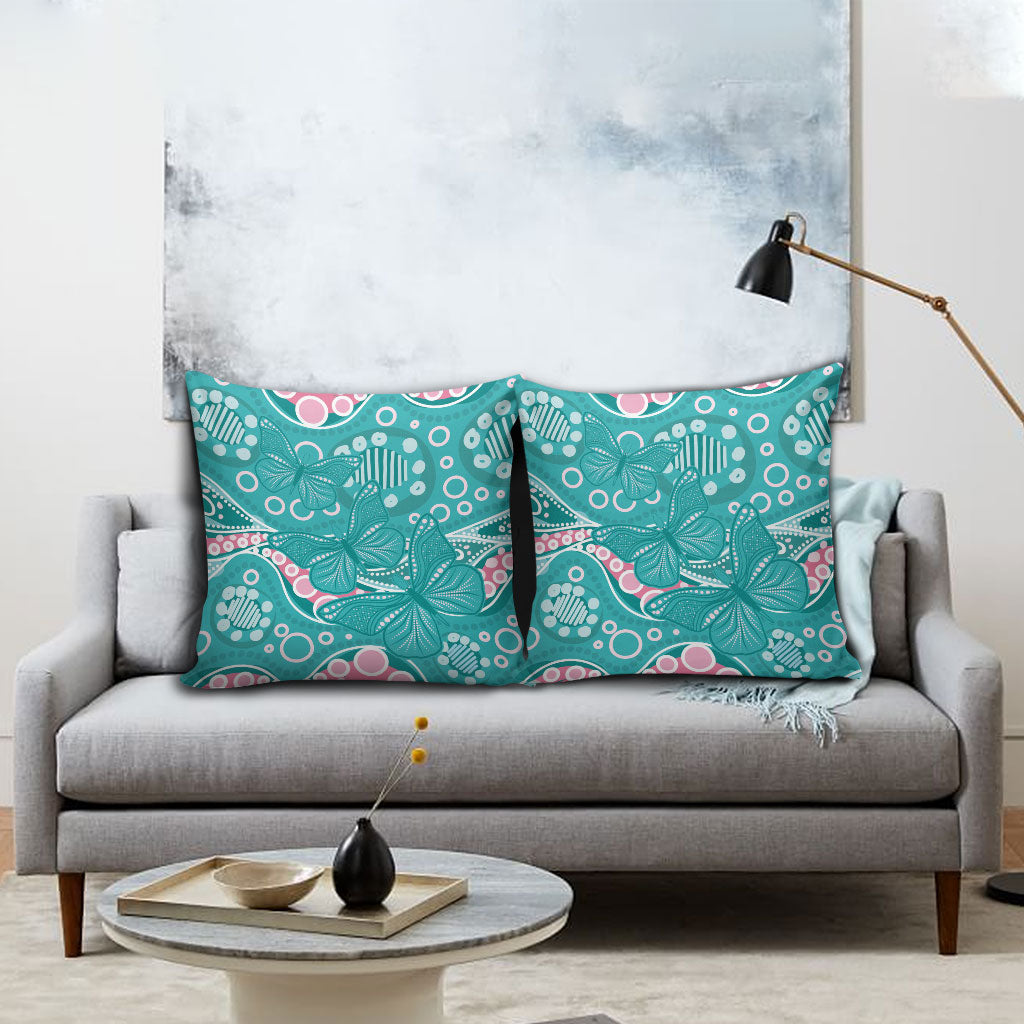 Australia Hereditary Cancer Prevention Pillow Cover Aboriginal Butterflies