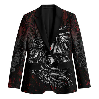 Native American MMIW Red Handprint Blazer Dreamcatcher