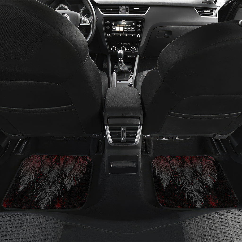 Native American MMIW Red Handprint Car Mats Dreamcatcher