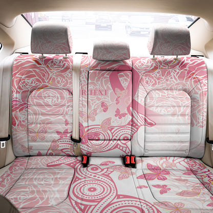 Australia Personalized Back Car Seat Cover Breast Cancer Pink Ribbon - Marble Roses