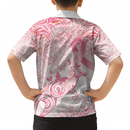 Australia Personalized Hawaiian Shirt Breast Cancer Pink Ribbon - Marble Roses