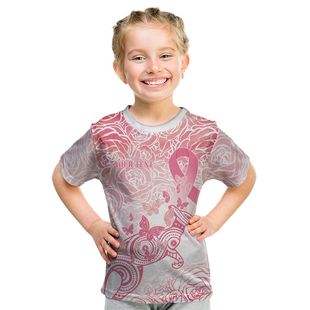 Australia Personalized Kid T Shirt Breast Cancer Pink Ribbon - Marble Roses