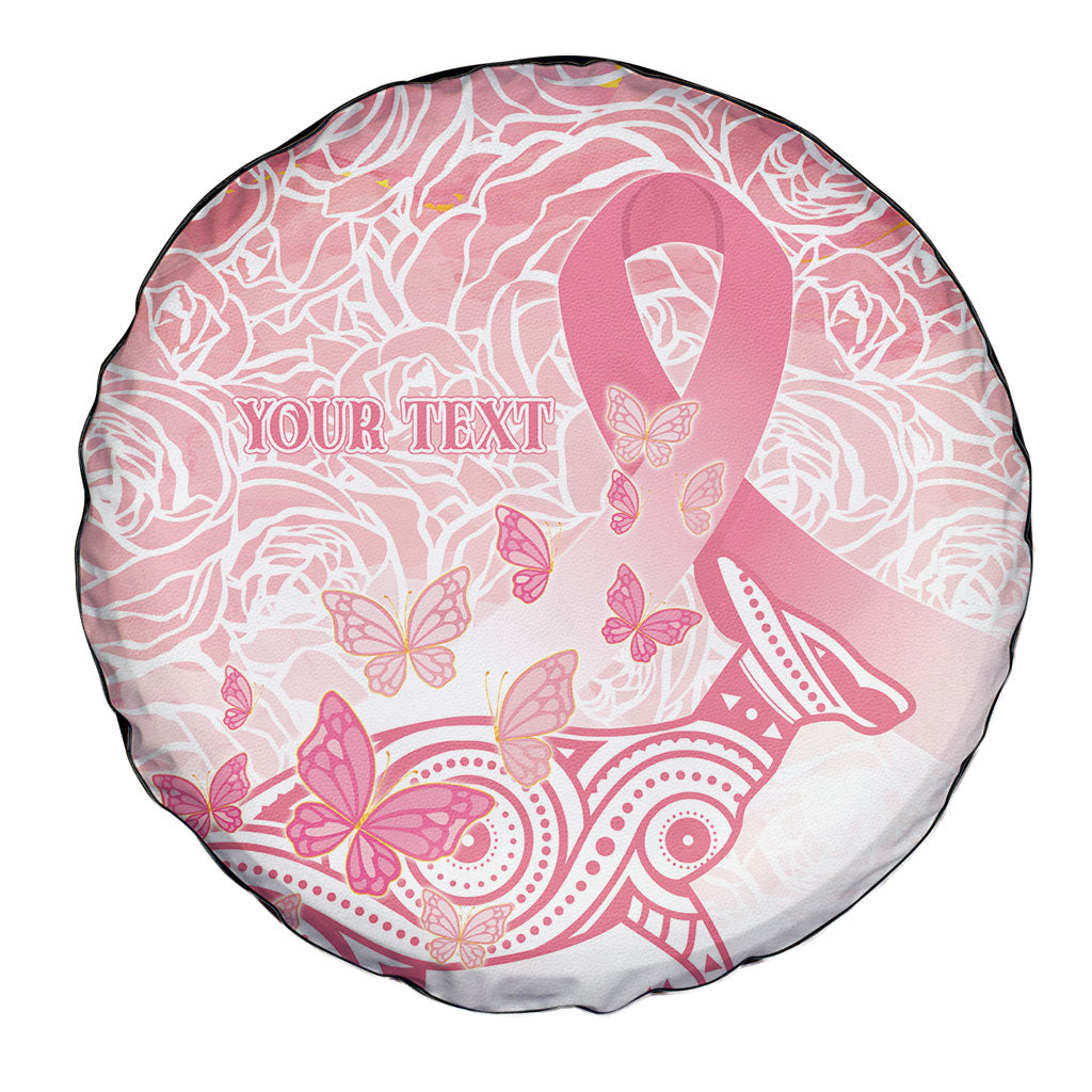 Australia Personalized Spare Tire Cover Breast Cancer Pink Ribbon - Marble Roses