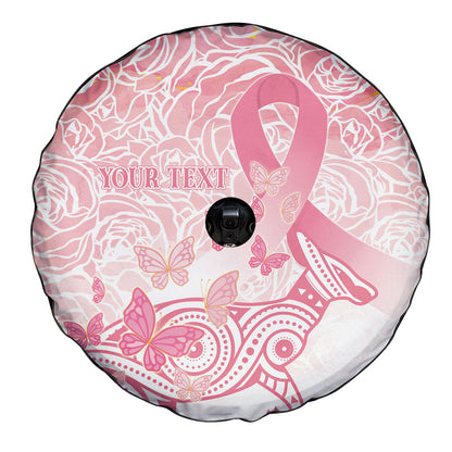 Australia Personalized Spare Tire Cover Breast Cancer Pink Ribbon - Marble Roses