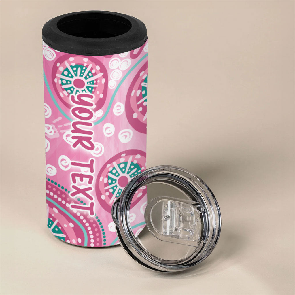 Personalized Hereditary Breast Cancer Prevention Australia Indigenous 4 in 1 Can Cooler Tumbler Previvor