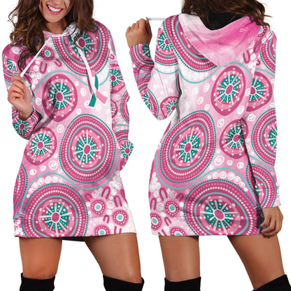 Hereditary Breast Cancer Prevention Australia Indigenous Hoodie Dress Previvor