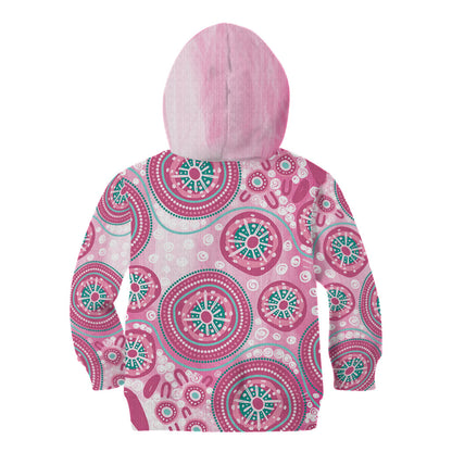Hereditary Breast Cancer Prevention Australia Indigenous Kid Hoodie Previvor