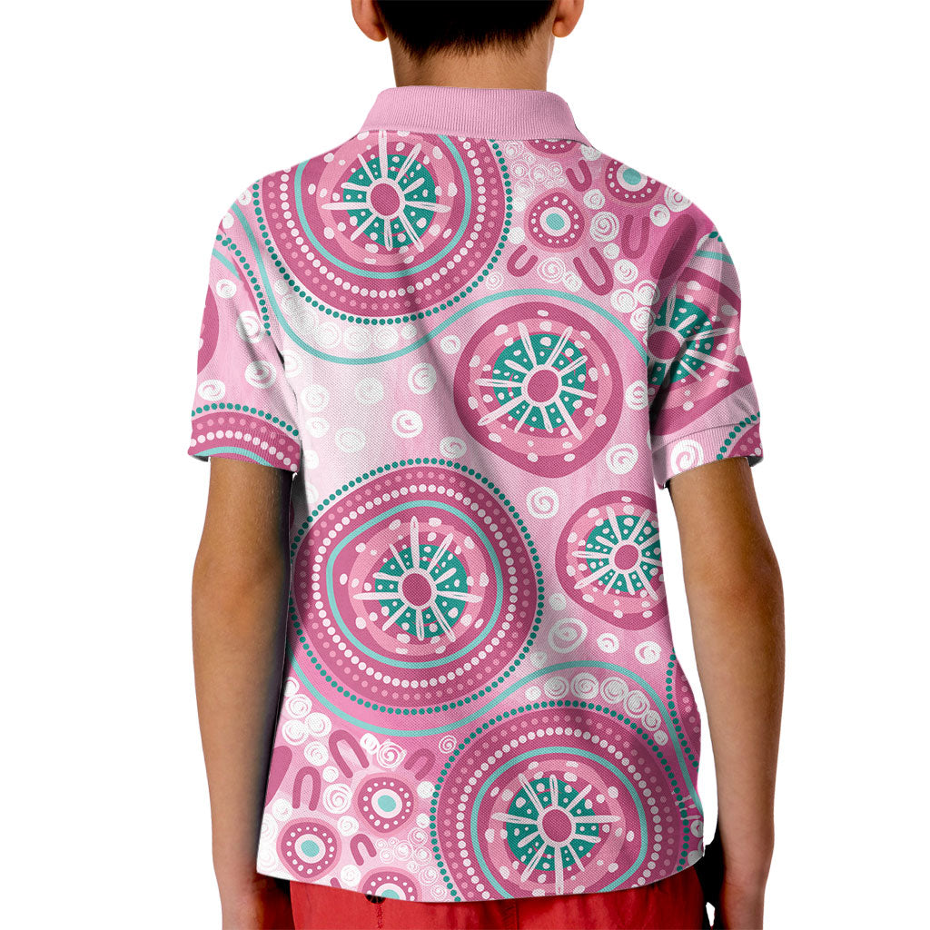 Hereditary Breast Cancer Prevention Australia Indigenous Kid Polo Shirt Previvor