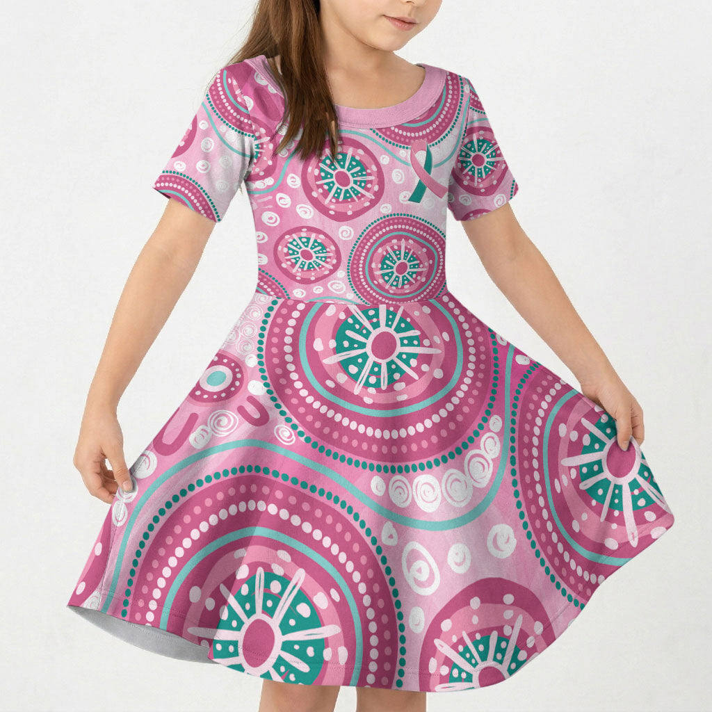 Hereditary Breast Cancer Prevention Australia Indigenous Kid Short Sleeve Dress Previvor