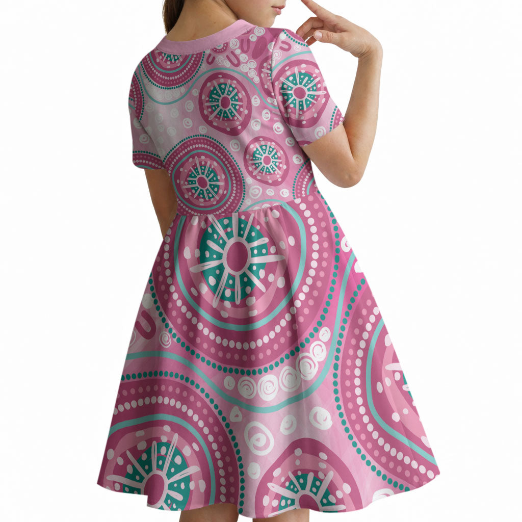 Hereditary Breast Cancer Prevention Australia Indigenous Kid Short Sleeve Dress Previvor