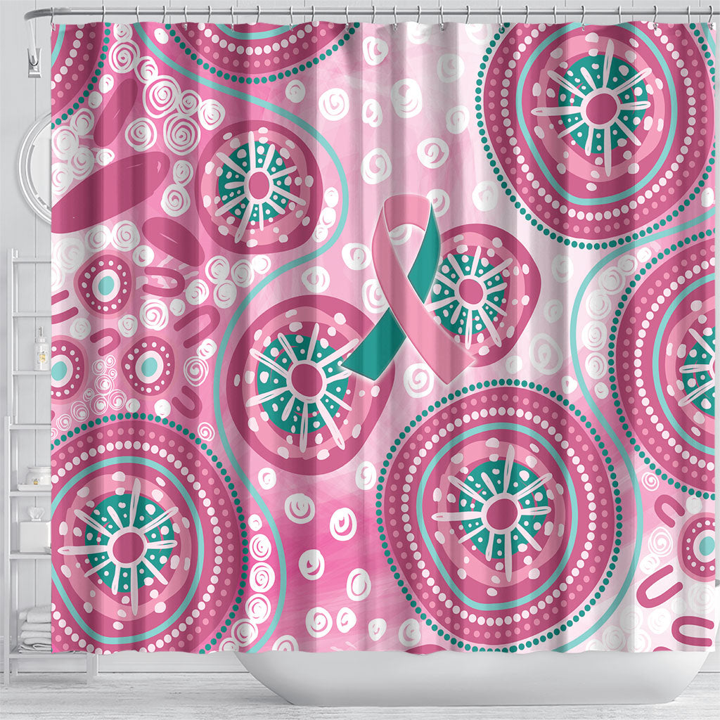 Hereditary Breast Cancer Prevention Australia Indigenous Shower Curtain Previvor